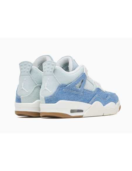 Air Jordan 4 Retro Tex "Denim" Shoes - Light Blue