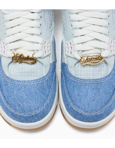 Air Jordan 4 Retro Tex "Denim" Shoes - Light Blue