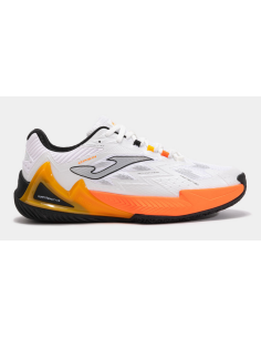 Scarpe Uomo Padel Joma Open - Bianco/Arancio