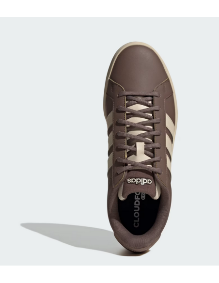 Scarpe Uomo Adidas Grand Court Base 3.0 - Marrone