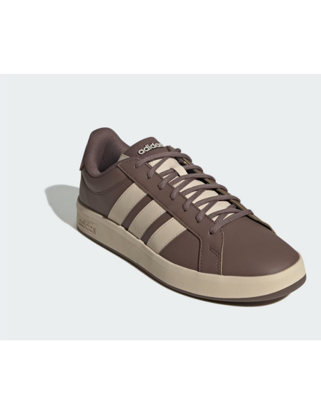 Scarpe Uomo Adidas Grand Court Base 3.0 - Marrone