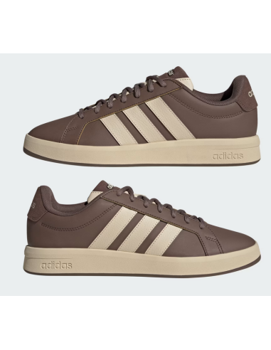 Scarpe Uomo Adidas Grand Court Base 3.0 - Marrone