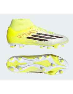 Chaussures de football Adidas F50 CLUB Mid - Jaune fluo 2