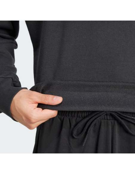 Felpa Uomo Adidas Essentials 3-Stripes - Nero