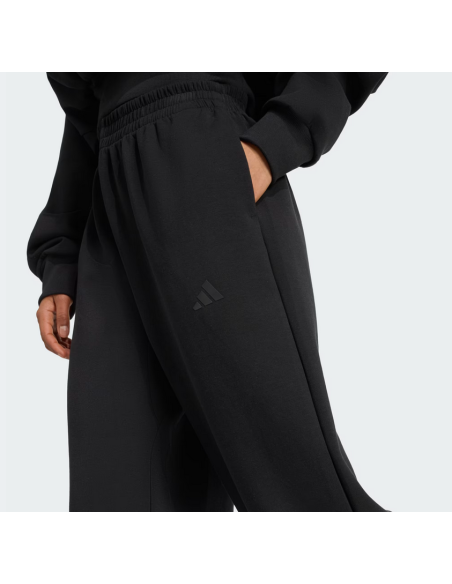 Pantalone Donna Adidas Ampio Soft Lux Flared - Nero