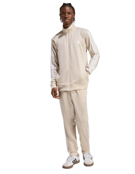 Adidas 3 Stripes Men's Tracksuit - Beige