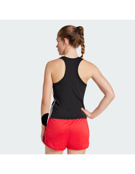 Canotta Donna Adidas Essentials 3-Stripes Workout - Nero