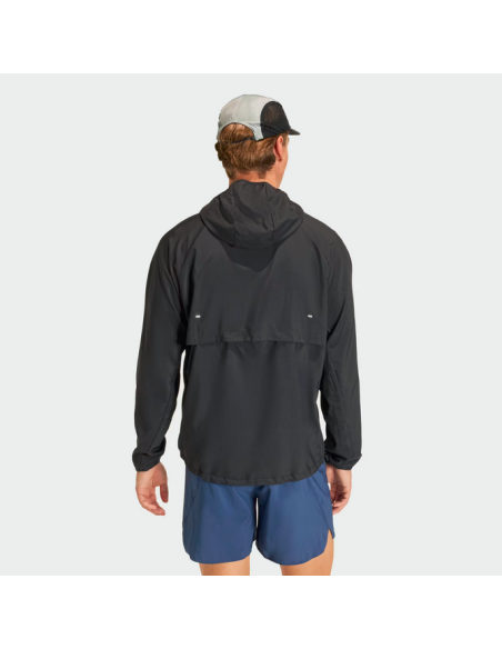 Giacca a vento UOMO Adidas Essentials - Nero/argento