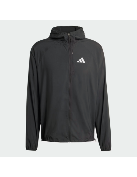 Giacca a vento UOMO Adidas Essentials - Nero/argento