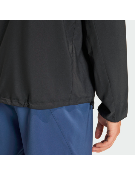 Adidas Essentials Men's Windbreaker - Black/Silver