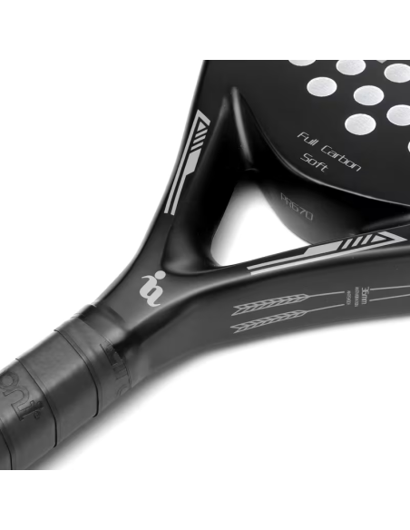 Ianoni Full Carbon Soft Padel Racket - Black