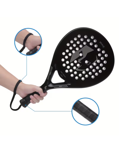 Ianoni Full Carbon Soft Padel Racket - Black