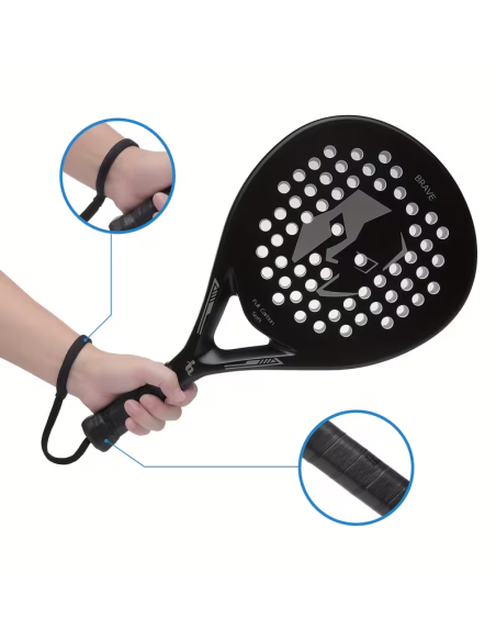 Ianoni Full Carbon Soft Padel Racket - Black