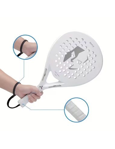 Raquette de padel Ianoni Full Carbon Soft – Blanc