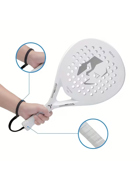 Pala de pádel Ianoni Full Carbon Soft - Blanco