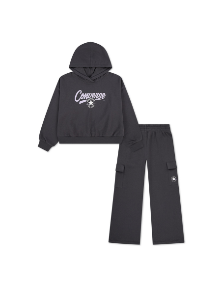 Converse All Star Core Girls' Tracksuit - Grey