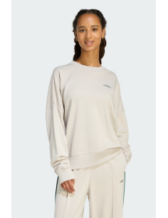 Adidas Damen-Sweatshirt mit Grafikmuster – Beige