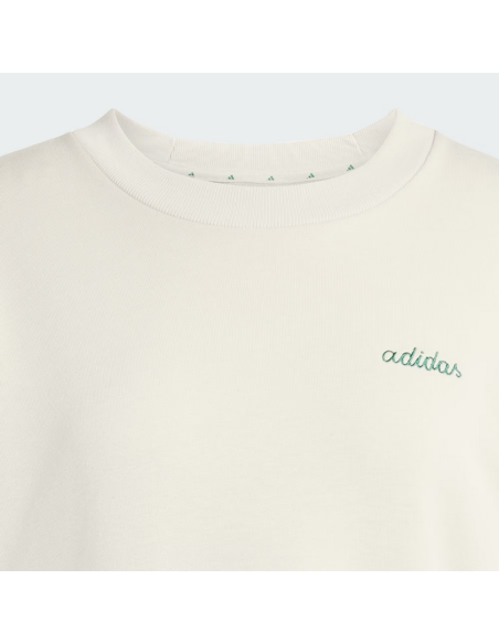 Adidas Damen-Sweatshirt mit Grafikmuster – Beige