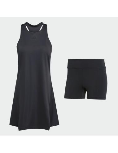 Damen-Club-Tenniskleid CLIMACOOL - Schwarz