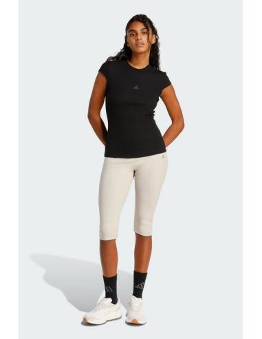 Camiseta Adidas Rib Cap-Sleeve Tee para mujer -...