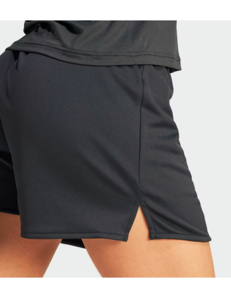 Adidas Essentials Damenshorts mit großem Logo – Schwarz