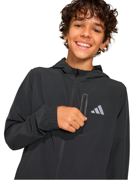 adidas Tech Kinder-Trainingsjacke – Schwarz