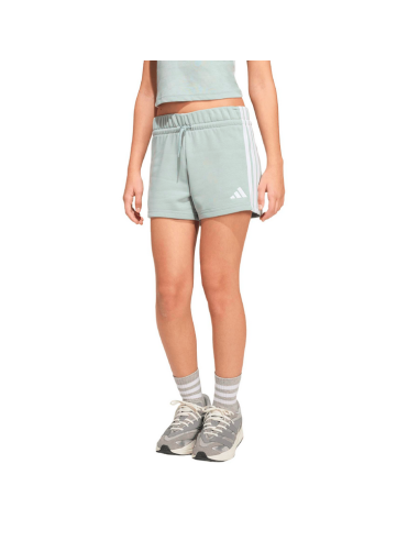 Short adidas Essential pour fille - Vert/Blanc