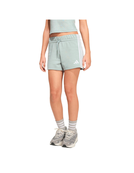 Short adidas Essential pour fille - Vert/Blanc