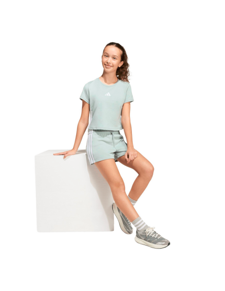adidas Essential Girls' Shorts - Green/White