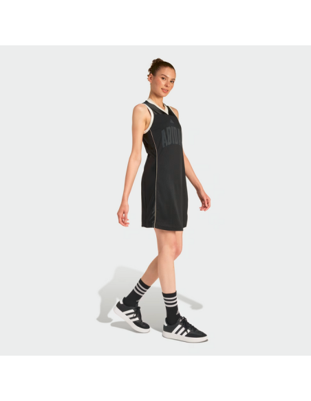 VESTIDO DE MALLA DE ESTADIO PARA MUJER - Negro