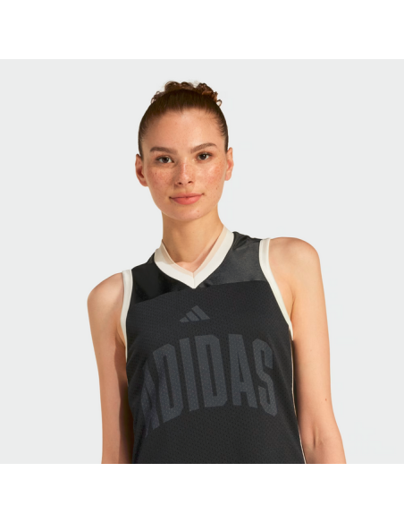 VESTIDO DE MALLA DE ESTADIO PARA MUJER - Negro