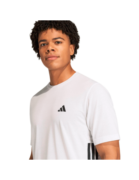 T-shirt uomo ADIDAS Essentials Feelready 3 Stripes -BIANCO