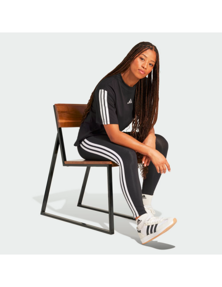 Essentials 3 STRIPES Damenleggings – Schwarz