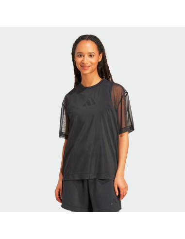 T-Shirt Donna Adidas Soft Lux - Nero
