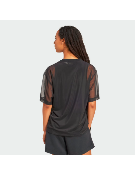 Camiseta Adidas Soft Lux para mujer - Negra