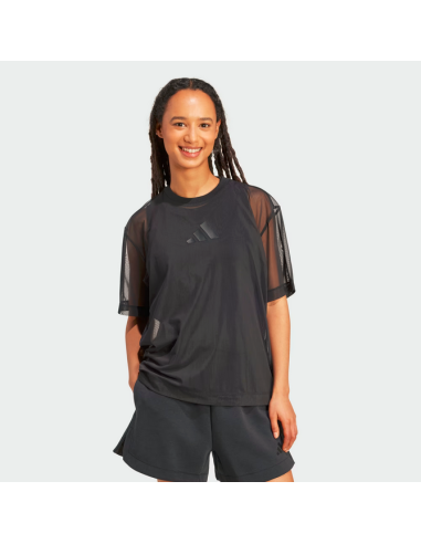 T-Shirt Donna Adidas Soft Lux - Nero