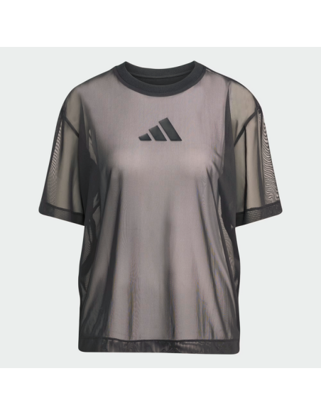 Camiseta Adidas Soft Lux para mujer - Negra