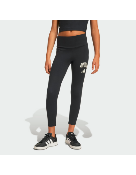 Leggings ragazza Adidas Collegiate - Nero