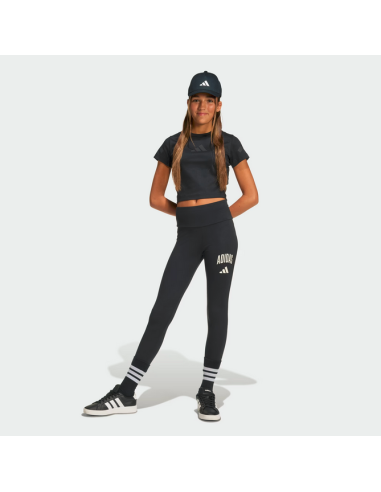 Leggings ragazza Adidas Collegiate - Nero