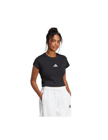T-shirt femme Adidas BABY TEE - Noir