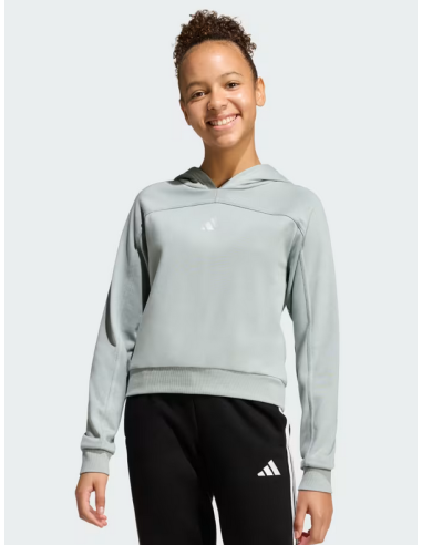 Sudadera corta Adidas Glam para niña - Azul claro