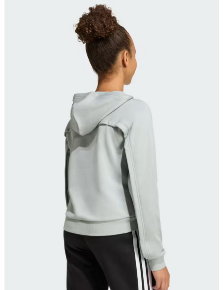 Sudadera corta Adidas Glam para niña - Azul claro