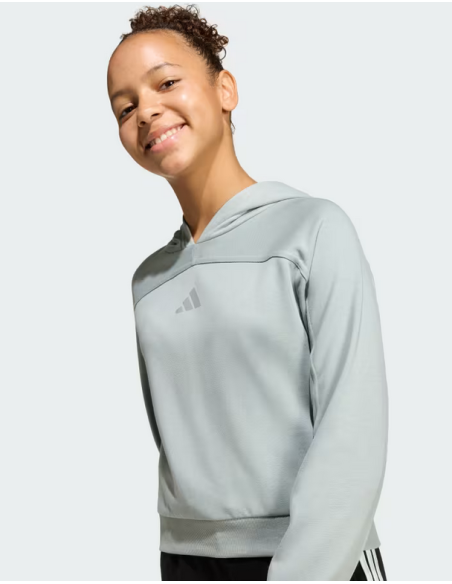 Adidas Glam Cropped Sweatshirt für Mädchen – Hellblau