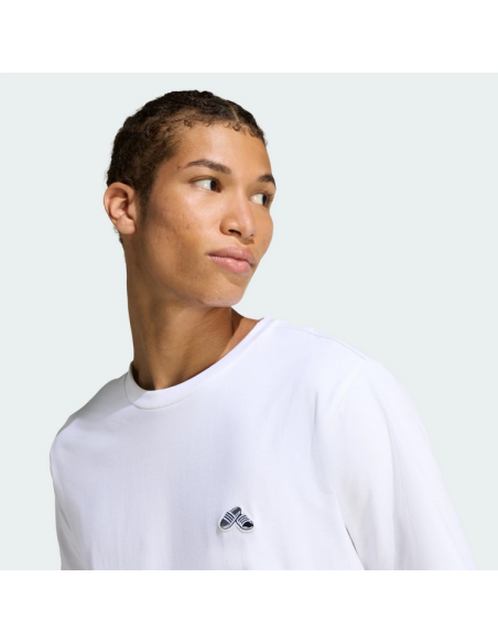 T-shirt homme Adidas SLIDE TRIM - BLANC