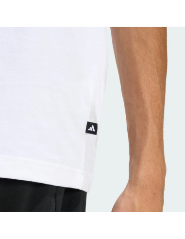 T-shirt homme Adidas SLIDE TRIM - BLANC