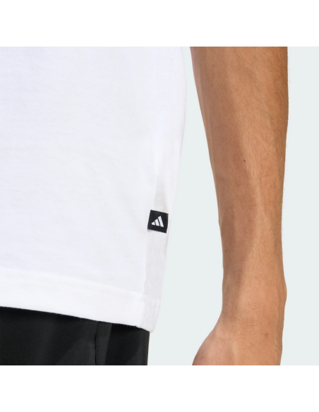 Adidas SLIDE TRIM homme t-shirt - BLANC