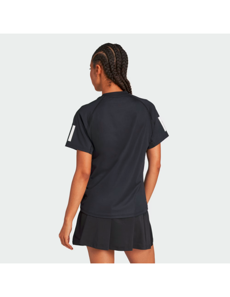 WOMEN'S Adidas Climacool 3-Stripes Club T-shirt - BLACK