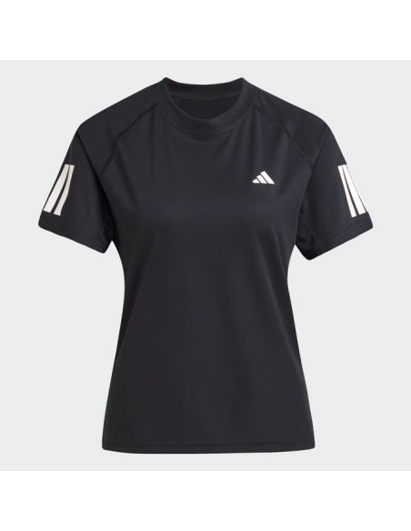 T-shirt Adidas Climacool 3-Stripes Club pour femme - Noir