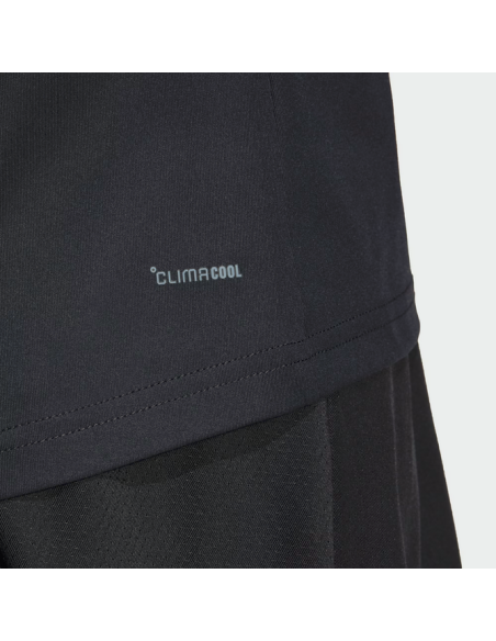 T-shirt DONNA Adidas Climacool 3-Stripes Club - NERO