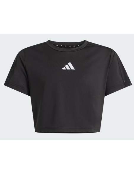 T-shirt Adidas ESSENTIAL Seasonal pour filles - Noir